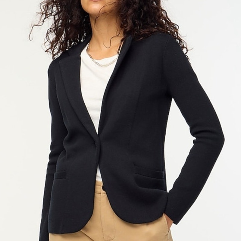 Madewell Tribune Blazer In Black Size 2